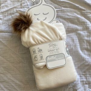 Toby cream colored wrap set